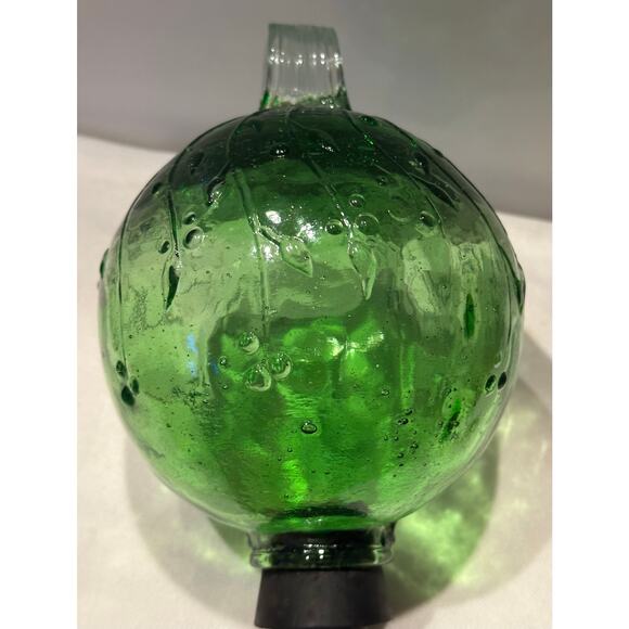 Par-A-Sol Hand Blown Glass Globe Green Hummingbird Feeder 8” x 6” Garden summer - Picture 6 of 6